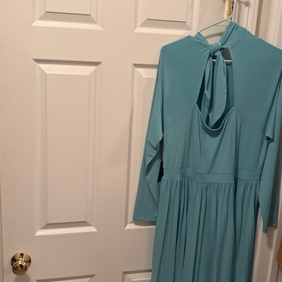 Eloquii Aqua Long Sleeve Dress - Picture 5 of 8